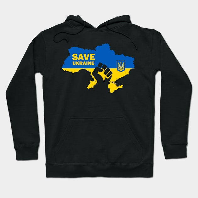 Save Ukraine Hoodie by BK55